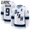 Dresovi Utah Hockey Club Fanatics Premium Clayton Keller Gostujući Bijela - Dječji