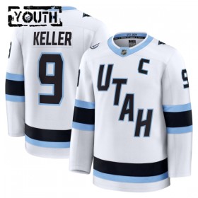 Dresovi Utah Hockey Club Fanatics Premium Clayton Keller Gostujući Bijela - Dječji