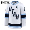 Dresovi Utah Hockey Club Fanatics Premium Clayton Keller Gostujući Bijela - Dječji