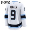 Dresovi Utah Hockey Club Fanatics Premium Clayton Keller Gostujući Bijela - Dječji