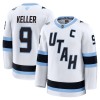 Dresovi Utah Hockey Club Fanatics Premium Clayton Keller Gostujući Bijela - Muške