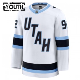 Dresovi Utah Hockey Club Fanatics Premium Logan Cooley Gostujući Bijela - Dječji