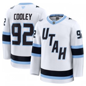 Dresovi Utah Hockey Club Fanatics Premium Logan Cooley Gostujući Bijela - Muške