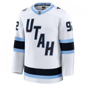 Dresovi Utah Hockey Club Fanatics Premium Logan Cooley Gostujući Bijela - Muške