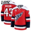 Dresovi Washington Capitals Fanatics Premium Tom Wilson 2025-26 Treći Crvena - Dječji